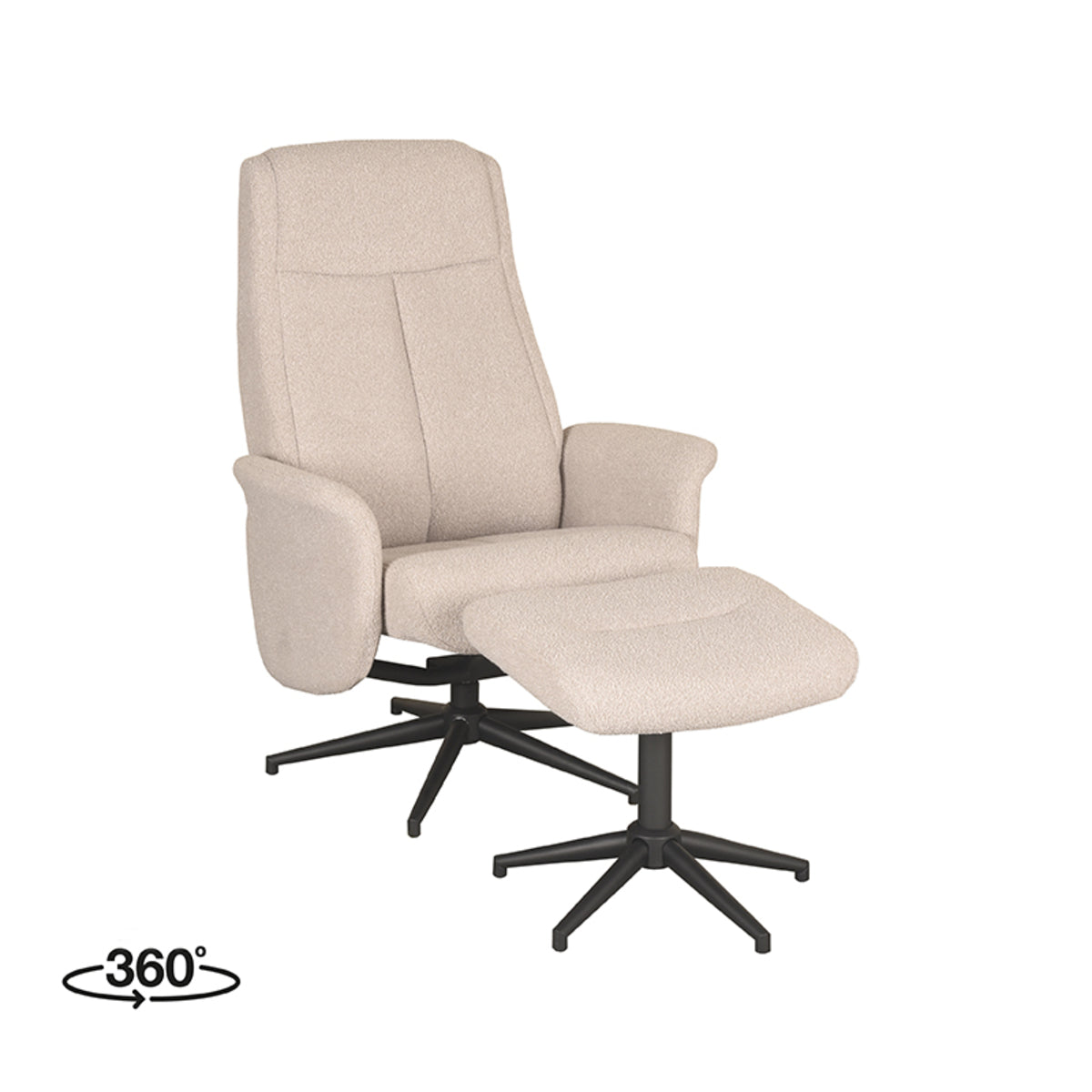 LABEL51 Fauteuil Bergen - Incl. Hocker